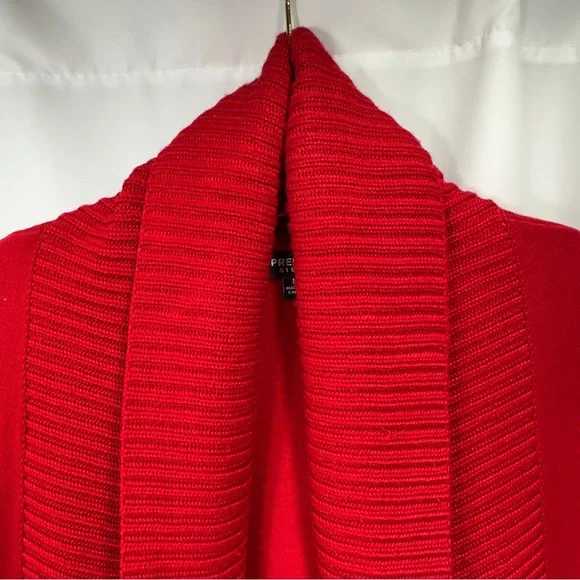 Premise Vibrant Red Open Cardigan - Picture 2 of 16
